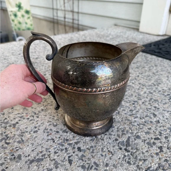 Antique Silver & Copper Pitcher - Picture 3 of 8